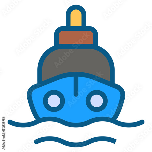 Ferry Flat Icon