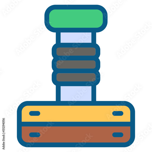 Ship halyard Flat Icon