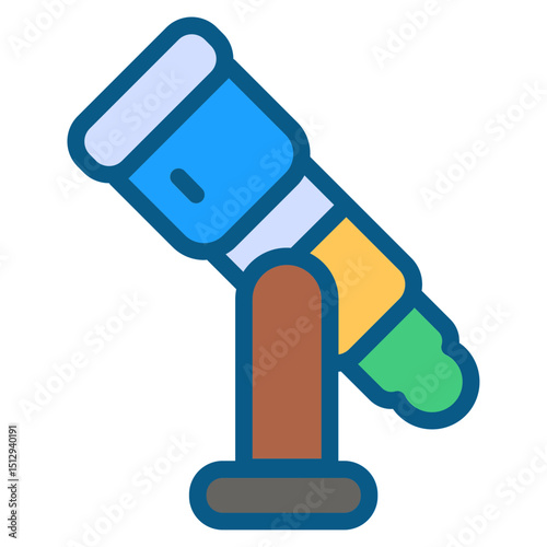 Telescope Flat Icon