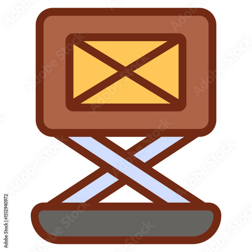 Warehouse machine Flat Icon