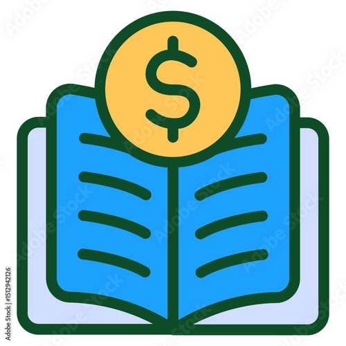 Expense bookkeeping Flat Icon