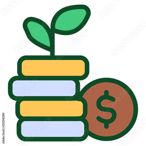 Finance education Flat Icon