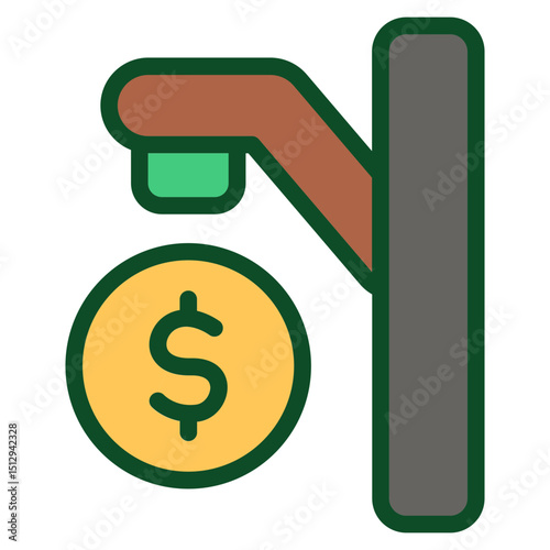 Money flows Flat Icon