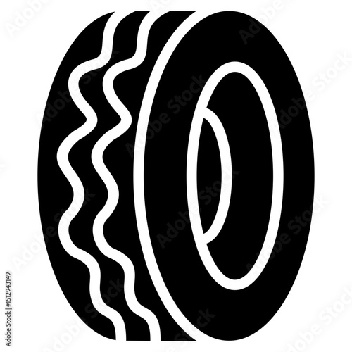 Tire glyph icon