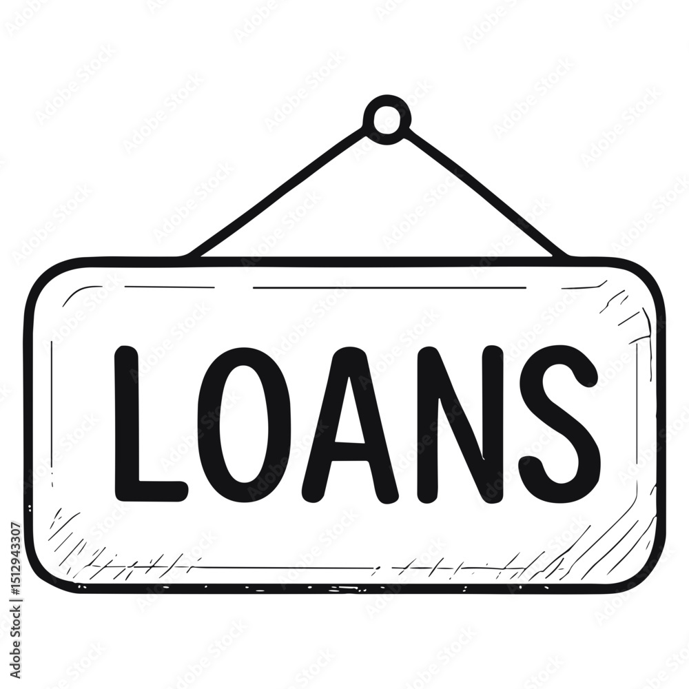 Loans sign Loans sign
