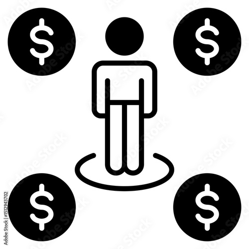 Income Black Icon