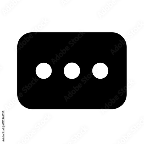 horizontal three dot menu icon design