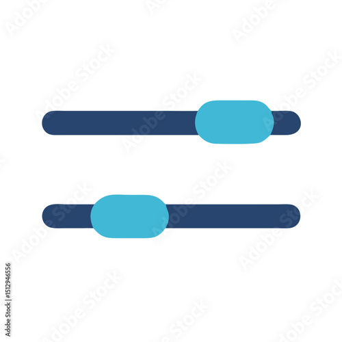 horizontal control slider bar icon design