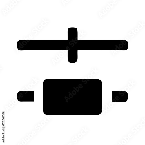 horizontal control slider bar icon design