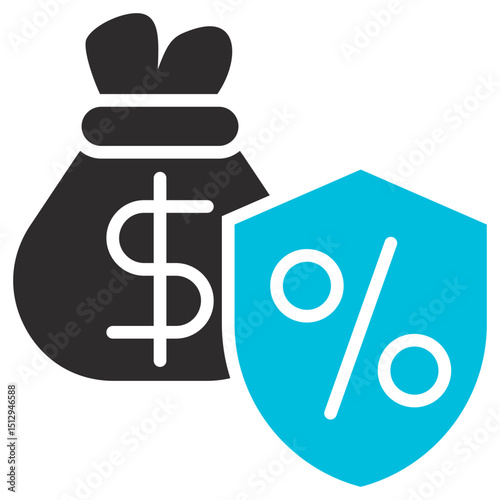 Allowance Glyph Blue Grey Icon