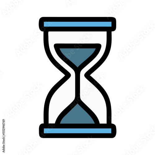 hourglass waiting loading icon design