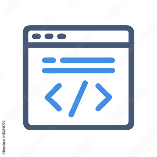 html code snippet icon design