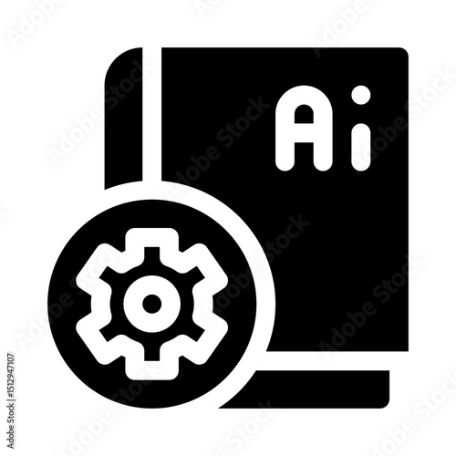 AI glyph icon