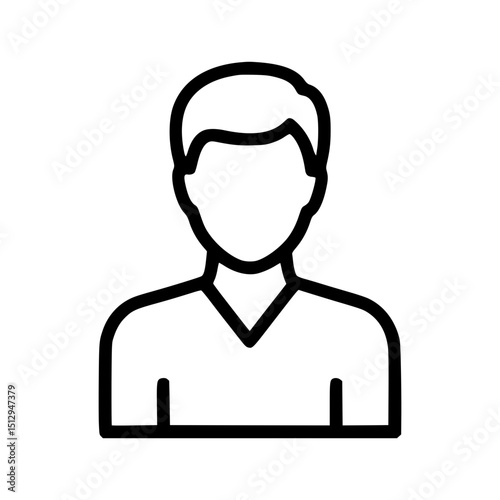 Outline icon of man