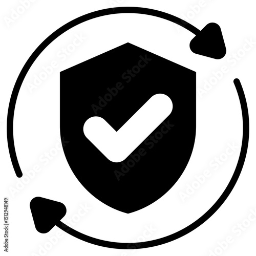 Insurance Glyph Icon