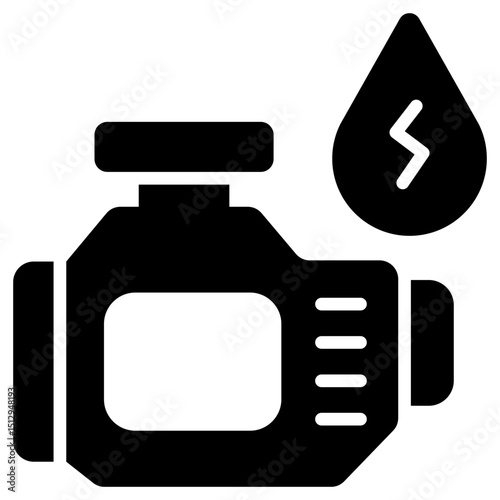 Diesel Glyph Icon