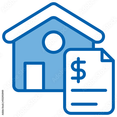 Property Blue White Icon