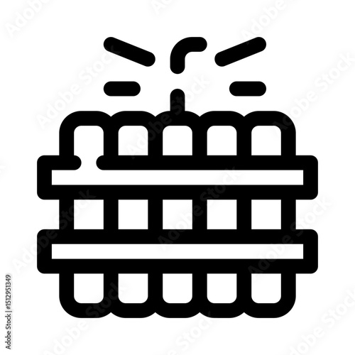 Dynamite line icon