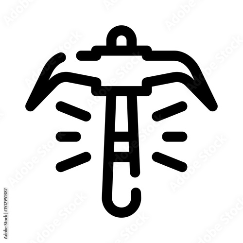 Pickaxe line icon