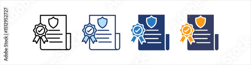 Assurance Icon Set Multiple Style Collection