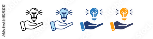 Solution Icon Set Multiple Style Collection