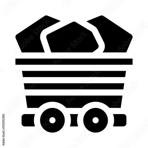 Coal glyph icon
