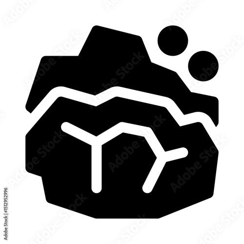 Gold Nugget glyph icon
