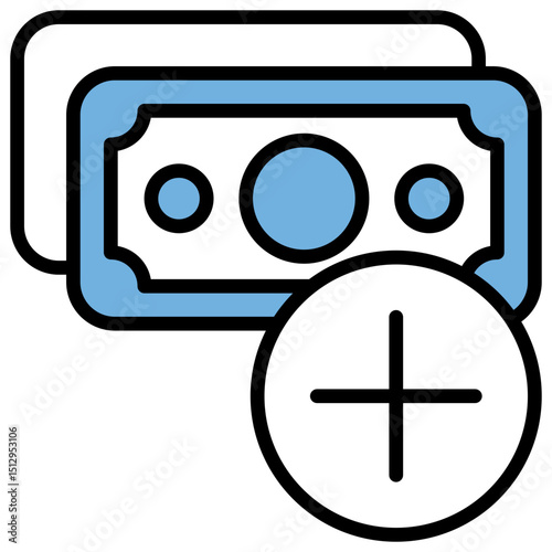 Subsidy Blue Black Icon