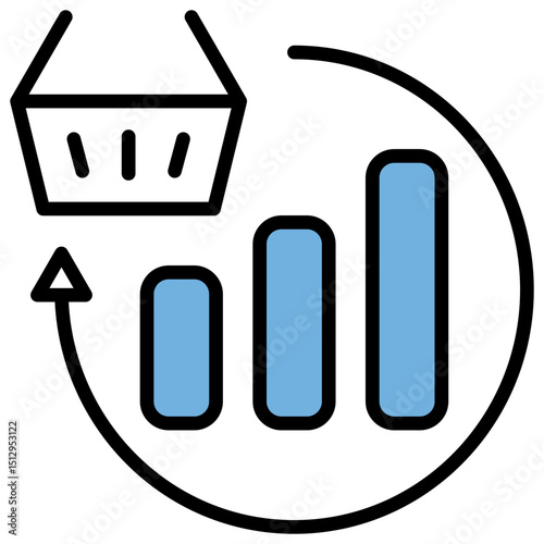 Consumption Blue Black Icon