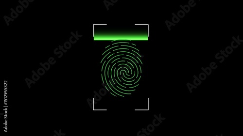 Fingerprint scanning and verification animation