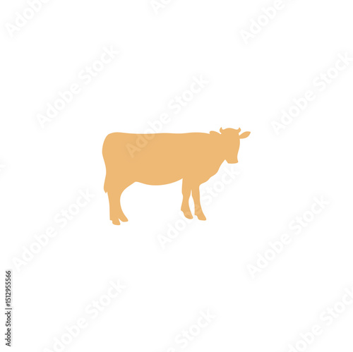 Eid Al Adha with cow vector illustration 