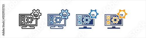 Testing Icon Set Multiple Style Collection