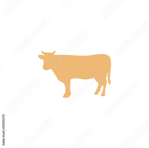 Eid Al Adha with cow vector illustration 