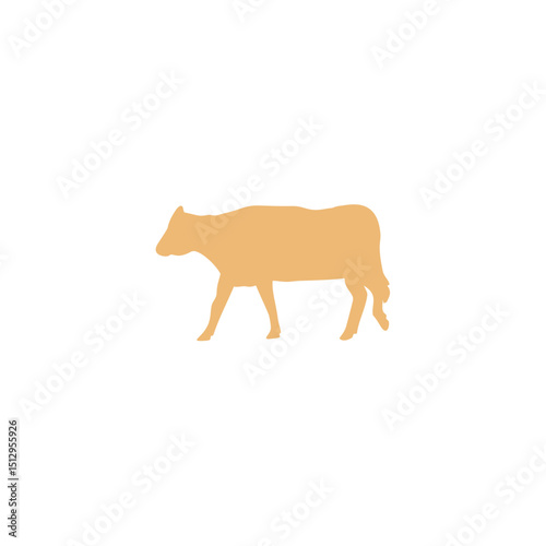 Eid Al Adha with cow vector illustration 