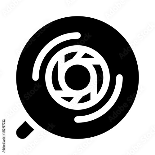 Lens glyph icon