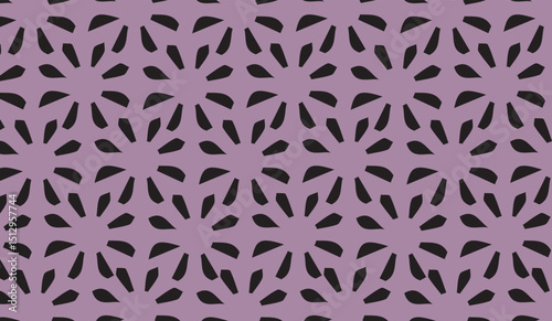 Seamless floral pattern design with pink and purple flowers, a perfect decorative textile print or vintage paper backdrop
