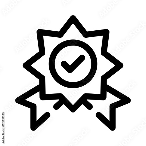 Badge line icon