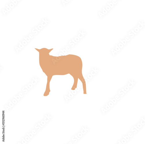 Eid Al Adha sheep and goat. Celebration of Muslim holiday the sacrifice