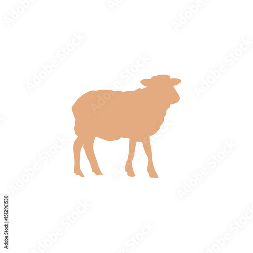 Eid Al Adha sheep and goat. Celebration of Muslim holiday the sacrifice