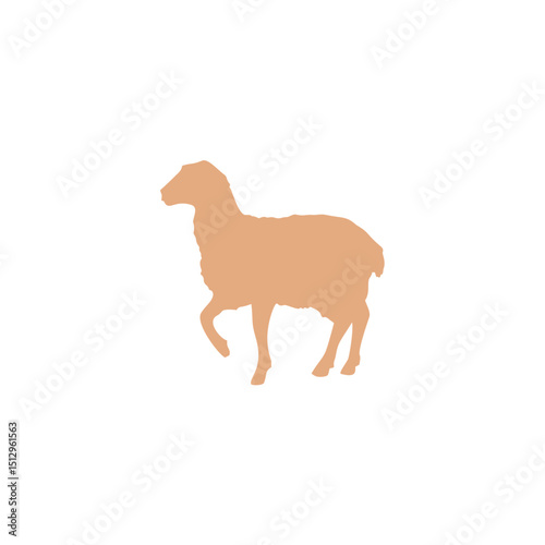 Eid Al Adha sheep and goat. Celebration of Muslim holiday the sacrifice