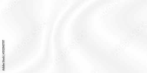 Blank white background with soft gradient texture. Smooth elegant white silk vector or satin luxury cloth texture background. White gray satin texture that is white silver fabric silk background.
