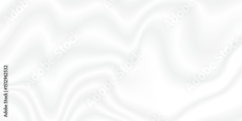 Blank white background with soft gradient texture. Smooth elegant white silk vector or satin luxury cloth texture background. White gray satin texture that is white silver fabric silk background.
