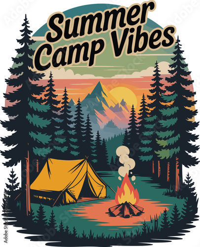 Keep Calm and Camp On graphic