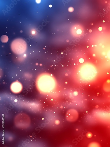 Abstract bokeh lights in vibrant colors