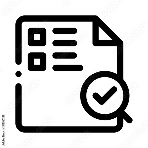 Review document line icon