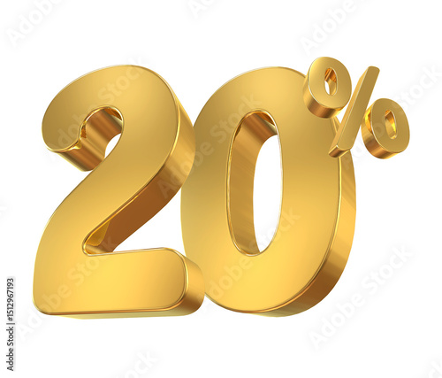 20 Percent Golden offer in 3D