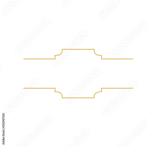 Islamic golden frame decoration 