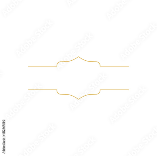 Islamic golden frame decoration 
