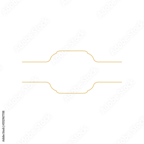 Islamic golden frame decoration 