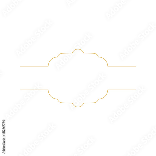 Islamic golden frame decoration 